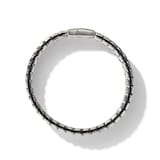 David Yurman Chevron Woven Bracelet in Sterling Silver with Black Nylon, 9mm