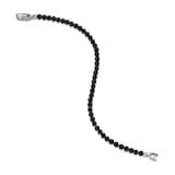 David Yurman Spiritual Beads Bracelet in Black Onyx with Sterling Silver, 4mm