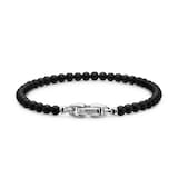 David Yurman Spiritual Beads Bracelet in Black Onyx with Sterling Silver, 4mm