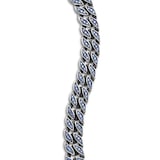 David Yurman Curb Chain Bracelet in Sterling Silver with Sapphires, 8mm