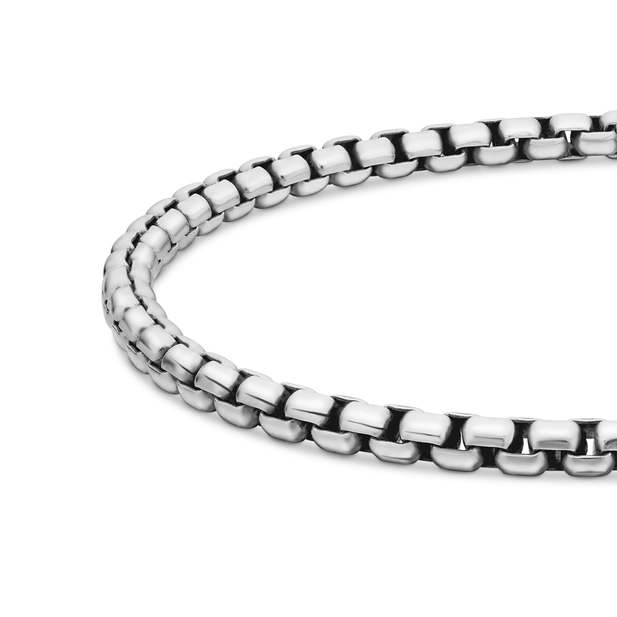 David Yurman Box Chain Bracelet in Sterling Silver, 4mm David Yurman Box Chain Bracelet in Sterling Silver, 4mm