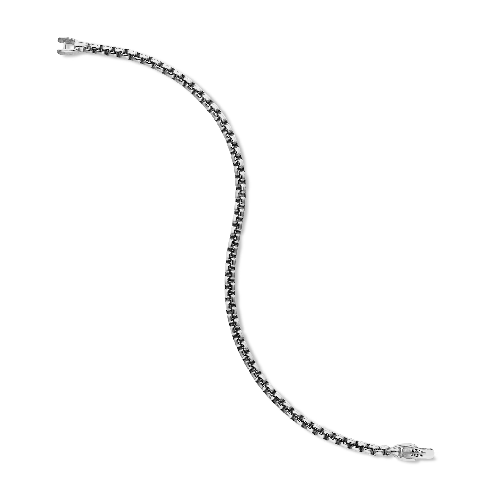 David Yurman Box Chain Bracelet in Sterling Silver, 4mm David Yurman Box Chain Bracelet in Sterling Silver, 4mm