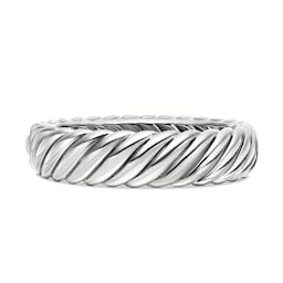 37360286 - Sculpted Cable Bracelet in Sterling Silver, 17mm