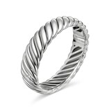 David Yurman Sculpted Cable Bracelet in Sterling Silver, 17mm - Size Small