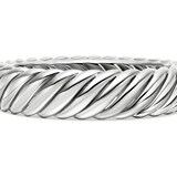 David Yurman Sculpted Cable Bracelet in Sterling Silver, 17mm - Size Small