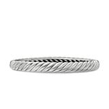 David Yurman Sculpted Cable Bangle Bracelet in Sterling Silver, 7mm - Size Medium