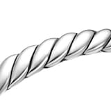 David Yurman Sculpted Cable Bangle Bracelet in Sterling Silver, 7mm - Size Medium
