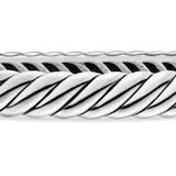 David Yurman Sculpted Cable Bangle Bracelet in Sterling Silver, 7mm - Size Medium