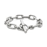 David Yurman DY Madison® Toggle Chain Bracelet in Sterling Silver, 11mm - Size Medium