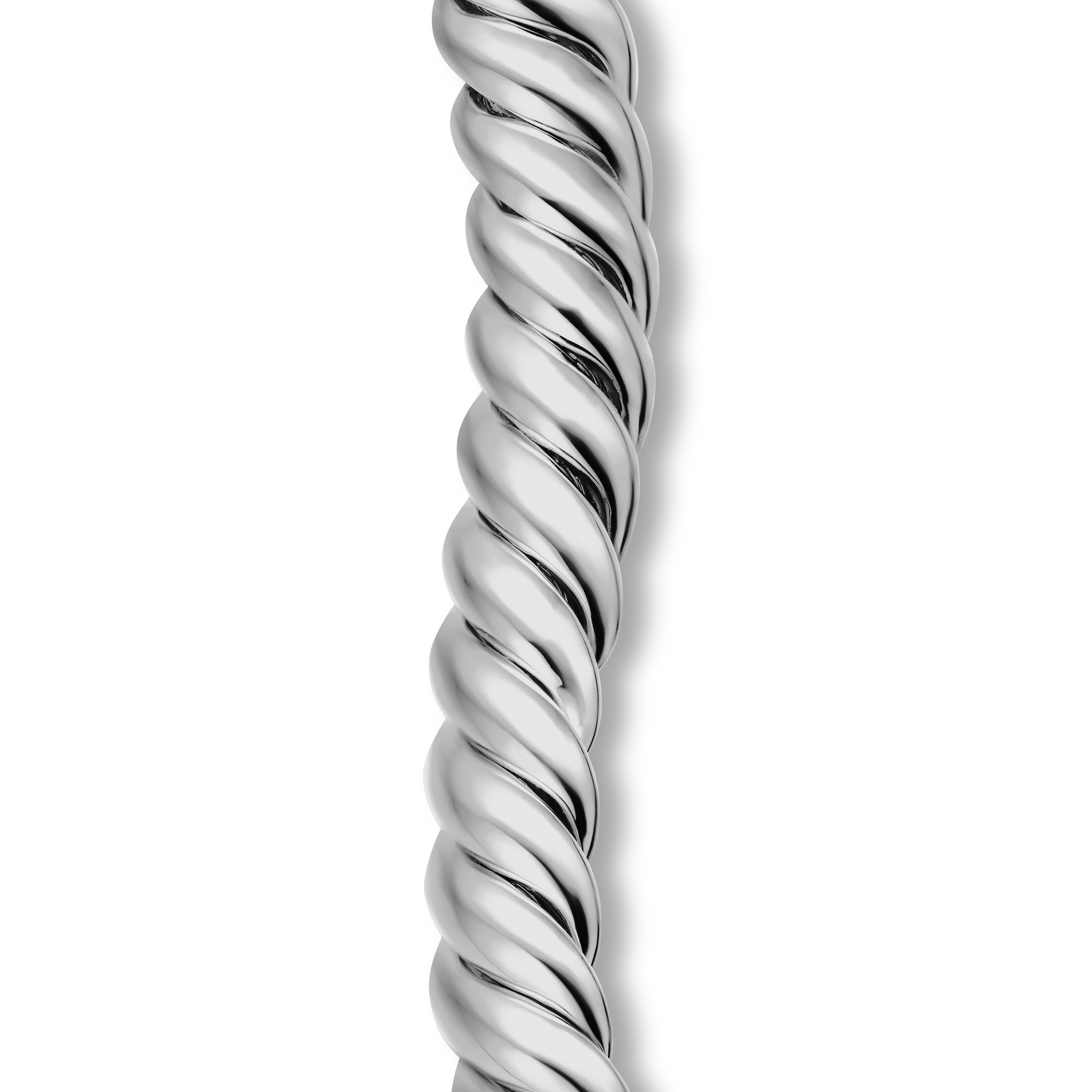 David Yurman Sculpted Cable Double Wrap Bracelet in Sterling Silver, 8.5mm