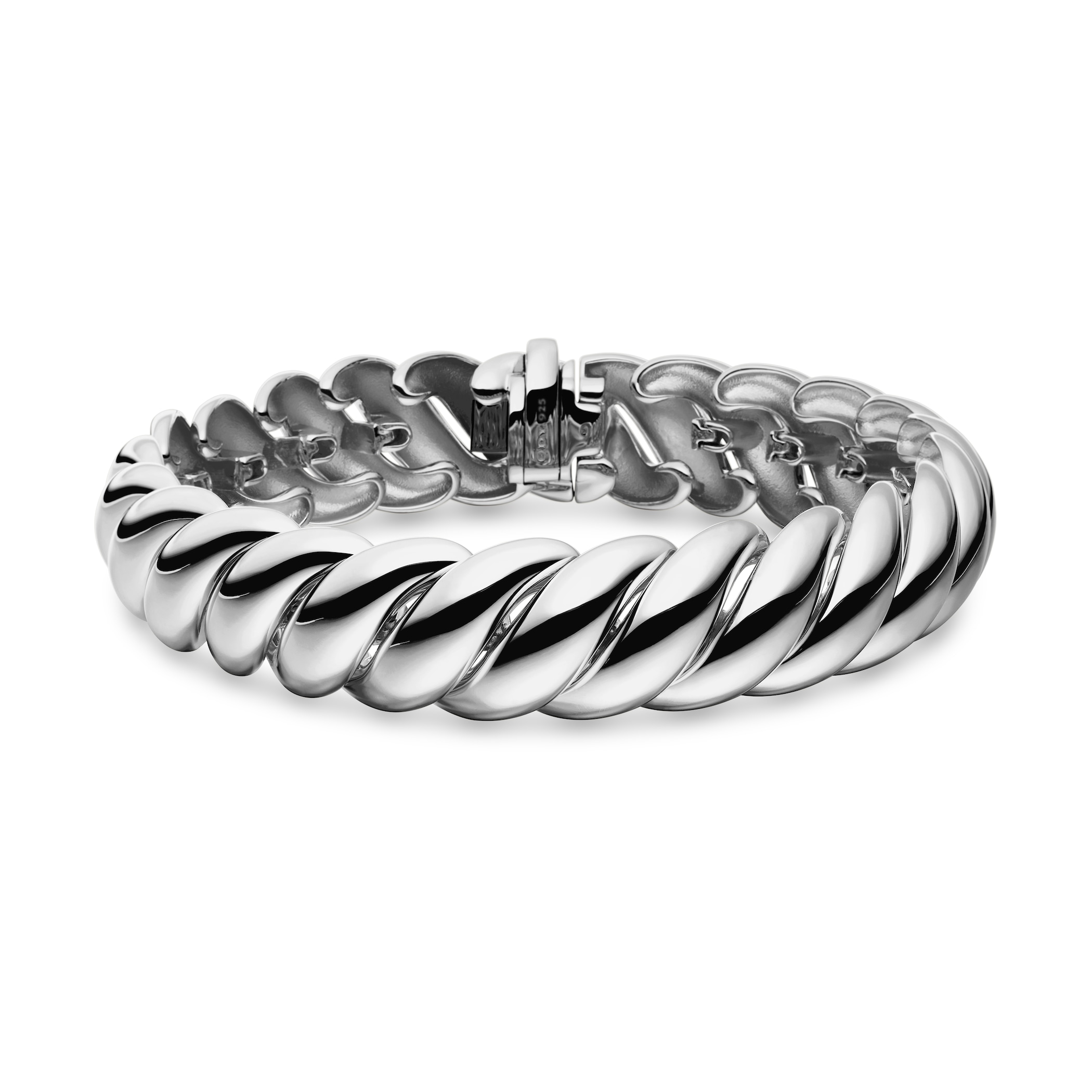 David Yurman Sculpted Cable Bracelet in Sterling Silver, 14mm