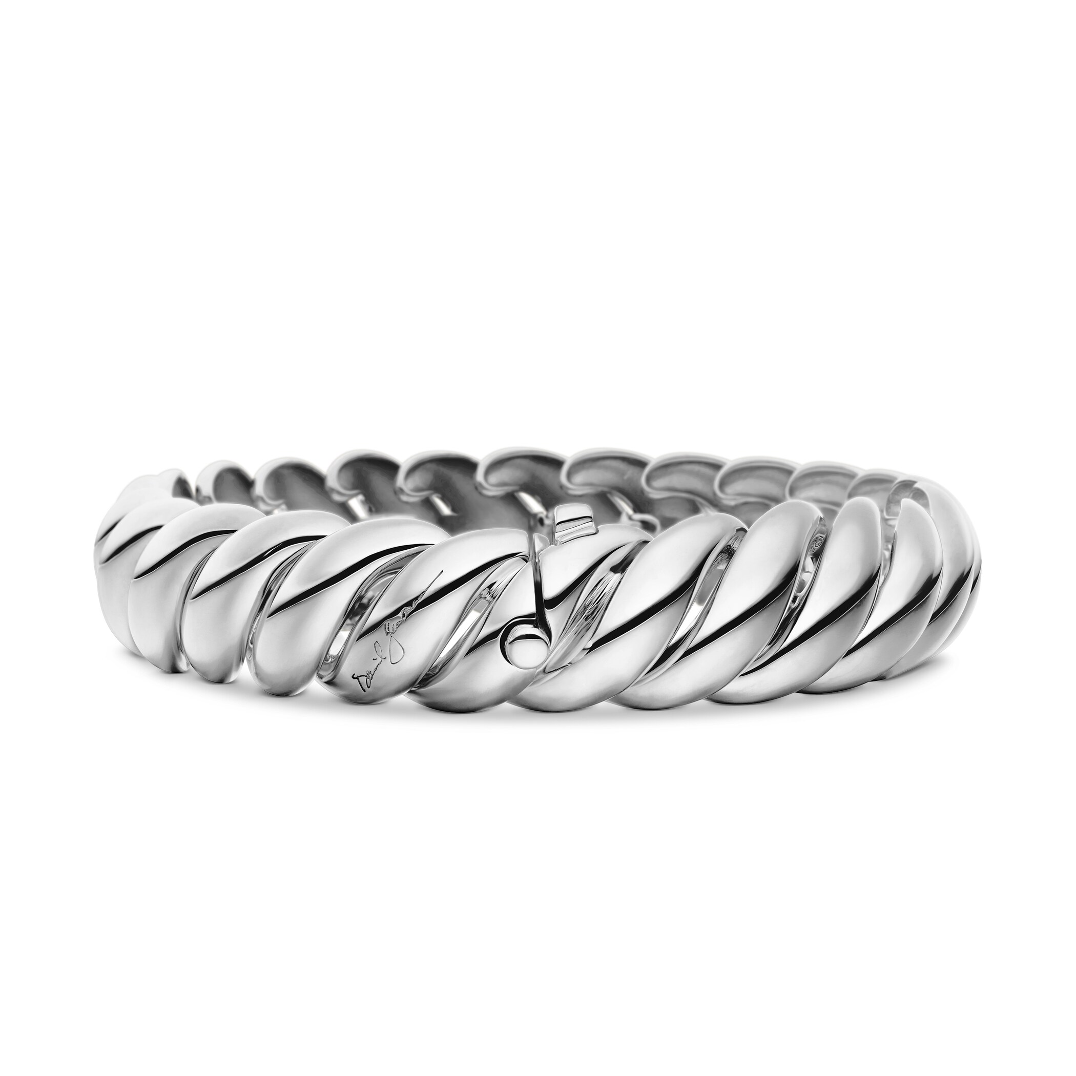 David Yurman Sculpted Cable Bracelet in Sterling Silver, 14mm