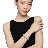 David Yurman DY Mercer™ Chain Bracelet in Sterling Silver with Diamonds, 25mm
