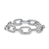 David Yurman DY Madison® Chain Bracelet in Sterling Silver with Diamonds, 11mm