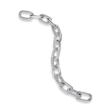 David Yurman DY Madison® Chain Bracelet in Sterling Silver with Diamonds, 11mm
