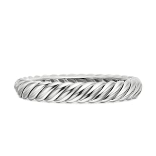 David Yurman Sculpted Cable Bracelet In Sterling Silver, 10mm