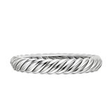 David Yurman Sculpted Cable Bracelet In Sterling Silver, 10mm - Size Large