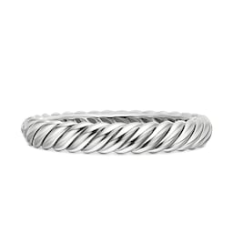 37360301420 - Sculpted Cable Bracelet In Sterling Silver, 10mm - Size Medium