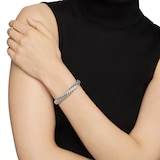 David Yurman Sculpted Cable Bracelet In Sterling Silver, 10mm - Size Large