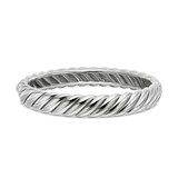 David Yurman Sculpted Cable Bracelet In Sterling Silver, 10mm - Size Large