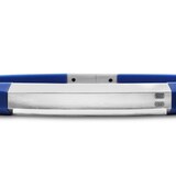 David Yurman Streamline® ID Bracelet In Blue Rubber With Sterling Silver, 8mm - Size Medium