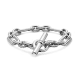 David Yurman Lexington Chain Bracelet In Sterling Silver With Diamonds, 9.8mm - Size Small