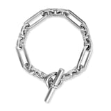 David Yurman Lexington Chain Bracelet In Sterling Silver With Diamonds, 9.8mm - Size Small