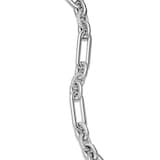 David Yurman Lexington Chain Bracelet In Sterling Silver With Diamonds, 9.8mm - Size Small