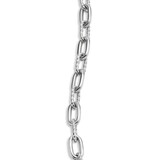 David Yurman DY Madison® Pavé Toggle Chain Bracelet In Sterling Silver With Diamonds, 3mm - Size Medium
