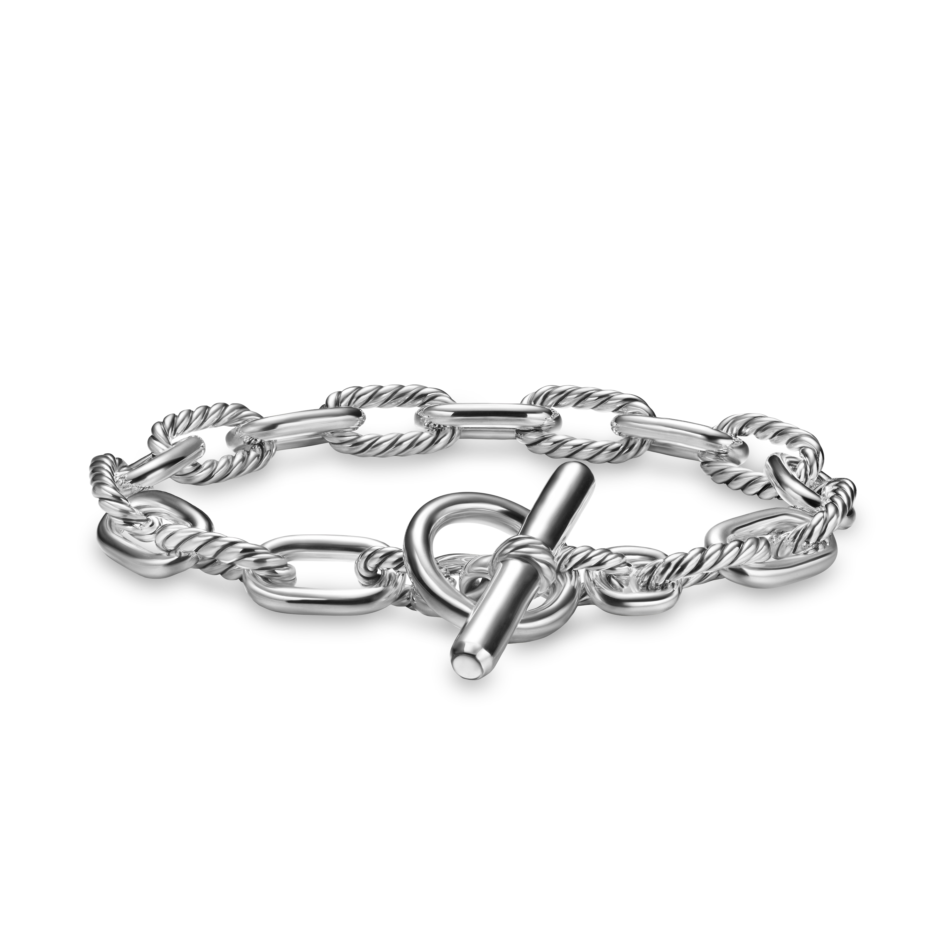 DY Madison® Toggle Chain Bracelet In Sterling Silver, 8.5mm - Size Medium