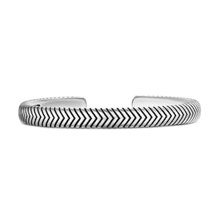 David Yurman Chevron Cuff Bracelet In Sterling Silver, 8mm