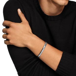 David Yurman Chevron Cuff Bracelet In Sterling Silver, 8mm