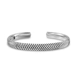 David Yurman Chevron Cuff Bracelet In Sterling Silver, 8mm