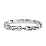 David Yurman Chevron link Bracelet In Sterling Silver, 7.6mm - Size Large