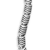 David Yurman Chevron link Bracelet In Sterling Silver, 7.6mm - Size Large