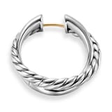 David Yurman Crossover Hoop Earrings In Sterling Silver, 22.3mm