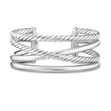 David Yurman Crossover Five Row Cuff Bracelet In Sterling Silver, 24.4mm - Size Medium
