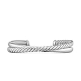 David Yurman Crossover Two Row Cuff Bracelet In Sterling Silver, 10.7mm - Size Large