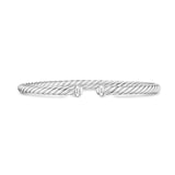 David Yurman Cable Flex Bracelet In Sterling Silver, 4mm  - Size Medium