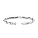 David Yurman Cable Flex Bracelet In Sterling Silver, 4mm  - Size Medium