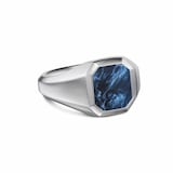 David Yurman Streamline Signet Ring In Sterling Silver With Pietersite, 14mm - Ring Size 10