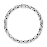 David Yurman Streamline Link Bracelet In Sterling Silver With Diamonds, 5.5mm - Size Medium