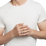 David Yurman Cable Inset Band Ring in Sterling Silver, 8mm