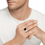 David Yurman Exotic Stone Signet Ring in Sterling Silver with Black Onyx, 14mm - Ring Size R