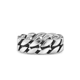 David Yurman Curb Chain Band Ring in Sterling Silver, 8mm