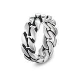 David Yurman Curb Chain Band Ring in Sterling Silver, 8mm