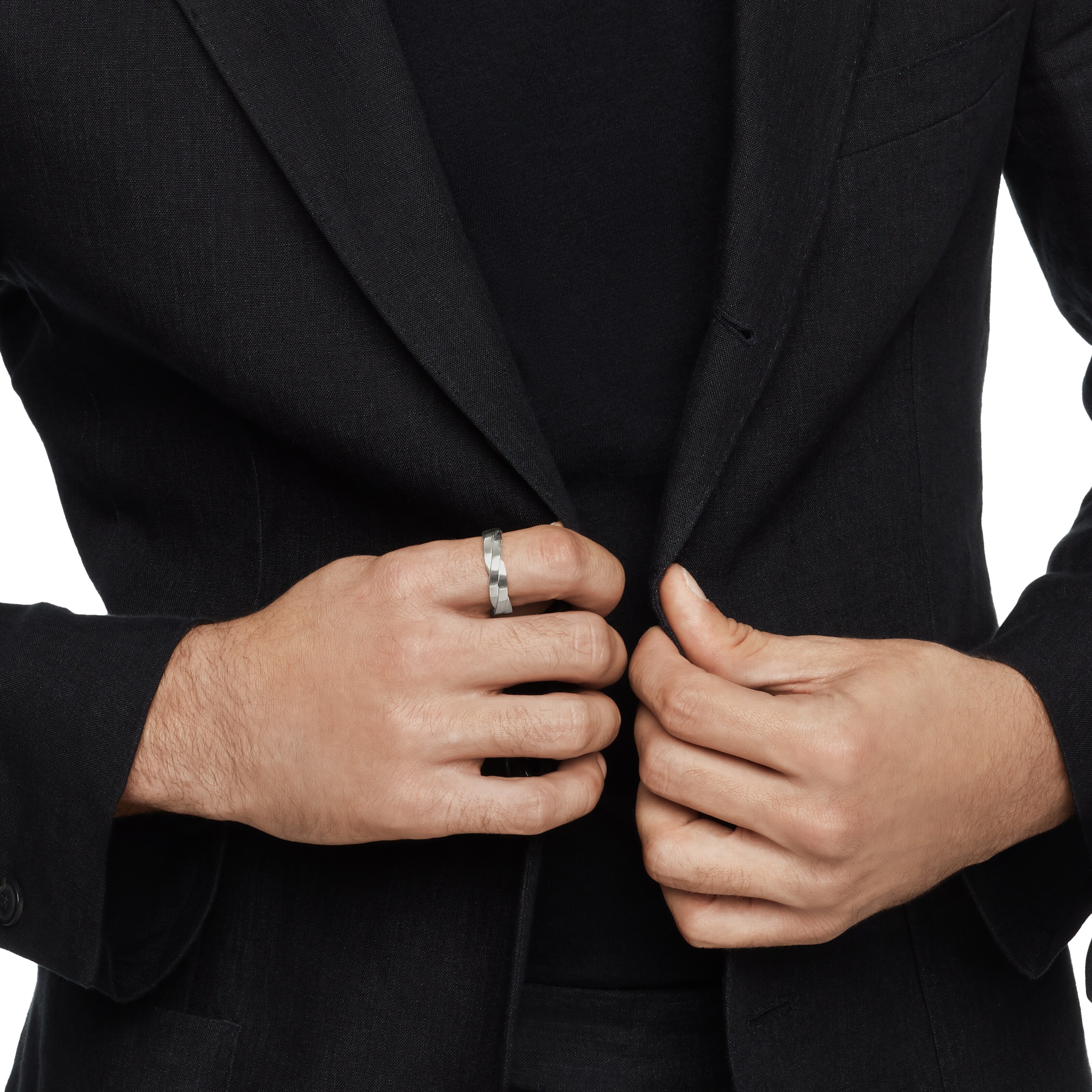 David Yurman DY Helios™ Band Ring in Sterling Silver, 6mm