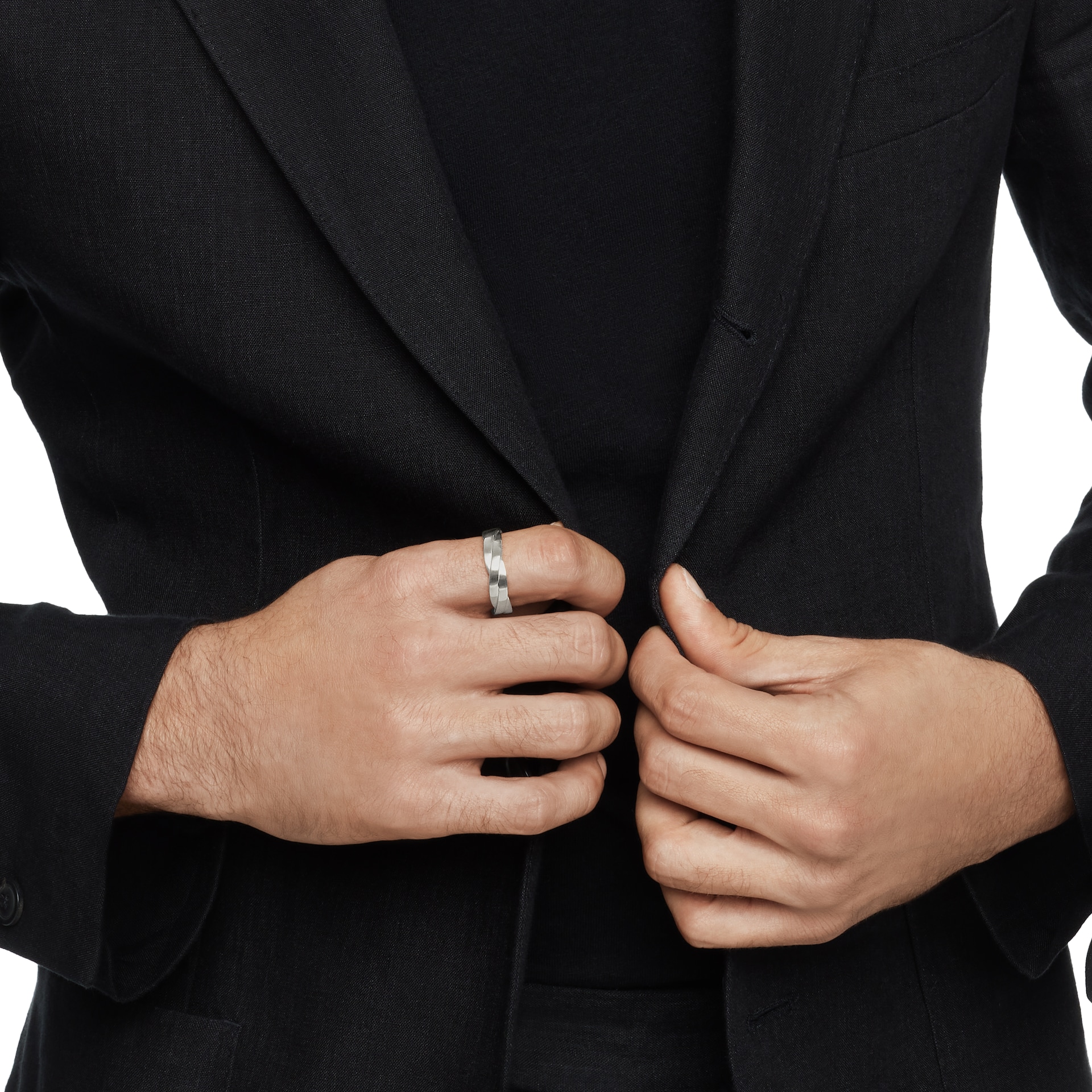 David Yurman DY Helios™ Band Ring in Sterling Silver, 6mm