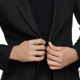 David Yurman DY Helios™ Band Ring in Sterling Silver, 6mm