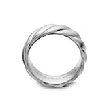 David Yurman Sculpted Cable Contour Band Ring in Sterling Silver, 9mm